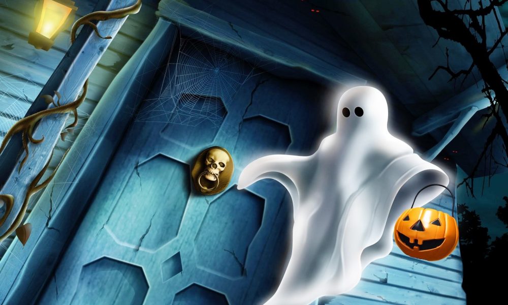 Download Wallpaper Halloween Pumpkin Ghost 12
